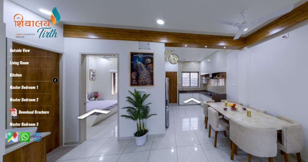 Final Night View of real estate project Shivalay Tirth located at Ankhol, Vadodara, Gujarat